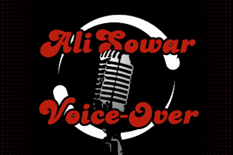 record a professional arabic, saudi, or sudanese voice over
