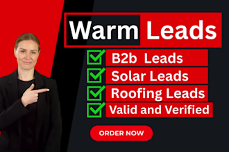 generate b2b warm leads and potential decision makers list