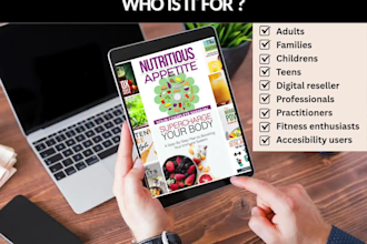 design fitness nutrition ebook wellness guide professional pdf formatting layout