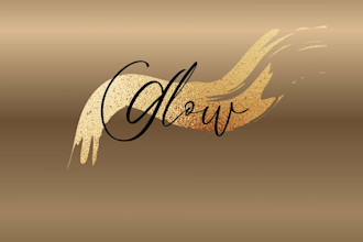 create unique feminine logo design 24 hours delivery