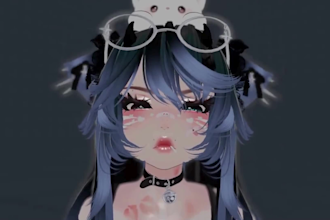 do 3d vrchat furry avatar with full body tracking for unity quest vrm 3d model