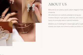 design a premium shopify jewelry store
