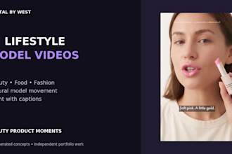 create silent ai lifestyle product videos featuring a model