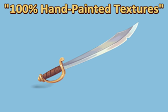 create low poly stylized 3d hand painted game assets