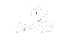 draw childern story watercolor