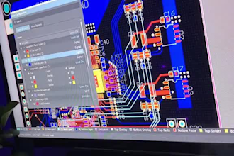 design a professional pcb layout and schematic in altium kicad or easyeda