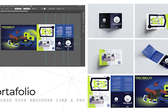 design your brochure and create realistic mockups