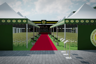 create 3d event and stage visualizations