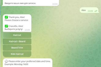 build a telegram booking bot for your business