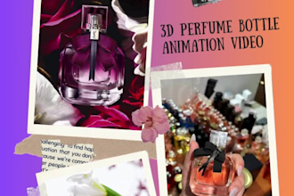 create 3d perfume bottle animation, ai commercial video, ai luxury product video