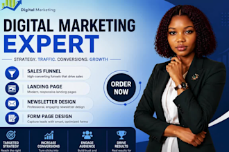create sales funnels, landing pages, newsletters and lead forms