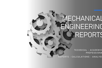 write professional mechanical engineering reports and technical documents