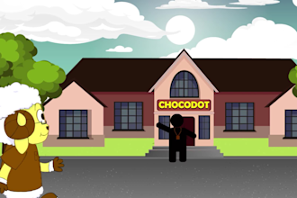 create 2d custom animation for kids and children songs