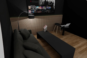 design a 3d trade show booth and exhibition stand rendering