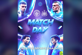 design professional football posters and sports graphics