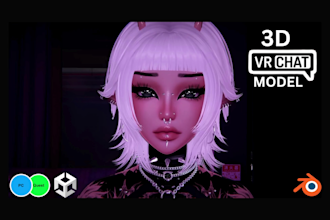 edit, fix, create custom vrchat avatar, vr character, nsfw avatar, furry avater