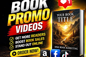 design 3d book trailers and engaging promo videos for author