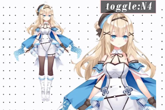 create live 2d vtuber model rigging anime vtuber for vtuber avatar