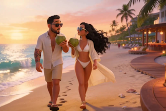 create 3d pixar style ai animation ai proposal video 3d wedding invitation video