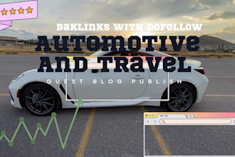 publish guest post backlinks for travel and automotive SEO
