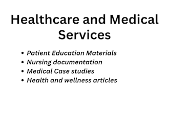 write professional medical, nursing and healthcare content as a registered nurse