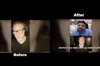 edit professional podcast videos with captions, b roll, cuts