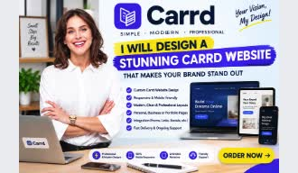 build a professional carrd website, carrd redesign, carrd landing page