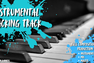 compose and produce a custom instrumental backing track