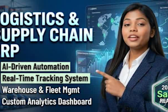build logistics software with tracking and erp CRM
