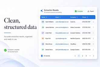 do custom web scraping, data extraction and web crawling with python