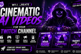 create cinematic ai videos for your twitch channel