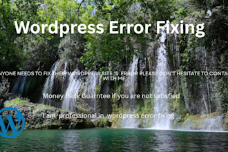 fix wordpress error, white screen of death and 404 issue