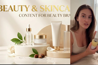 create beauty and skincare ugc videos for your brand