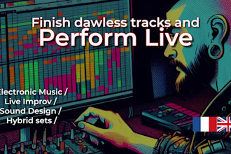 teach you dawless music production and live electronic performance