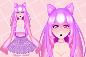 design 3d vtuber model anime vtuber rigging live2d vtuber model live2d rigging