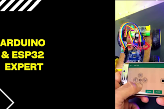 program your arduino or esp32 project with wiring diagram