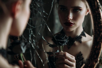create cinematic dystopian ai music video, darkwave, post punk, epic visuals
