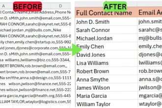do excel data cleaning, formatting, and deduplication for business datasets