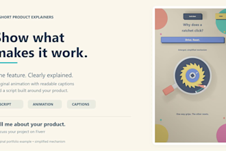 create a short animated product explainer video