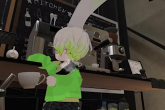 do 3d streaming vrchat avatar, furry avatar, vrc character, 3d vtuber character