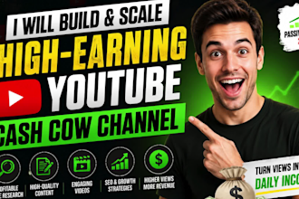 build and scale a high earning youtube cash cow channel