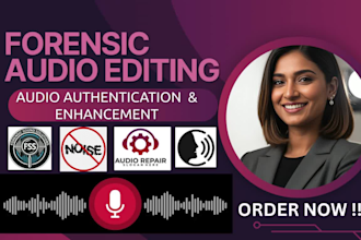 do professional forensic audio editing,