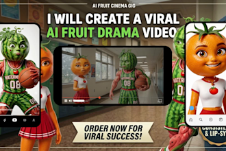 create viral ai talking fruits island videos scolding appliances baby tiktok ads