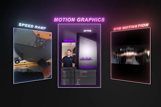 edit cinematic reels with motion graphics and vfx