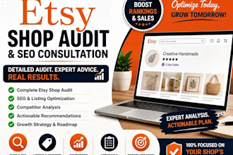 be your etsy coach for shop audit, SEO, and growth strategy