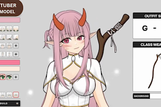 design and rig live2d vtuber model vtuber avatar 2d anime vtuber character