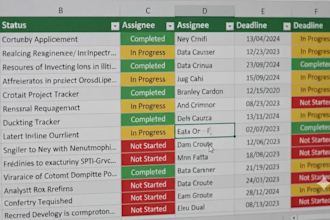 create excel dashboards, mis reports, and organize business data
