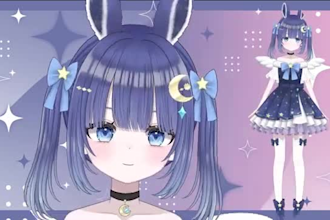 design high quality v tuber model live2d rig anime v tuber commission