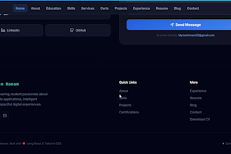 build a modern portfolio website