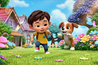create 2d,3d viral kids video animation, nursery rhyme videos for youtube kids